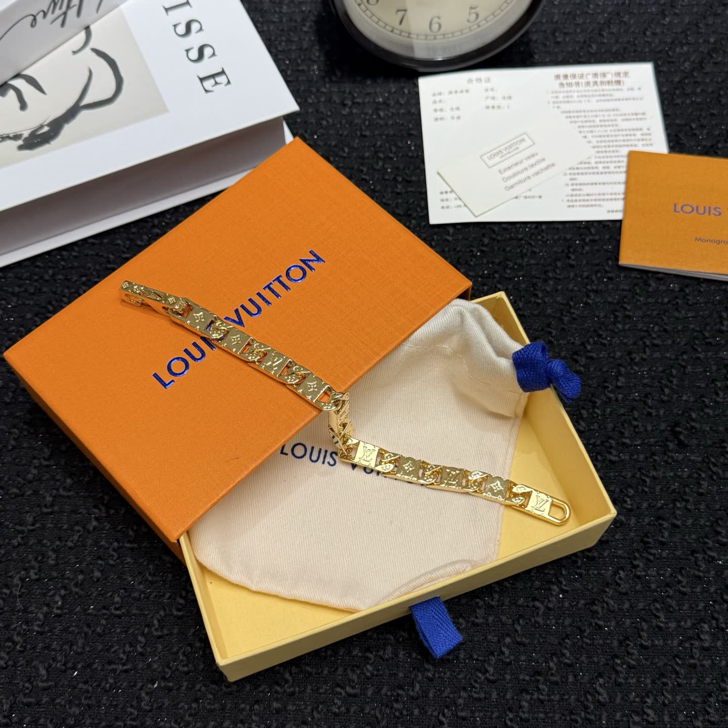 Louis Vuitton Gold Tone Bracelet Louis Vuitton Gold Tone Bracelet
